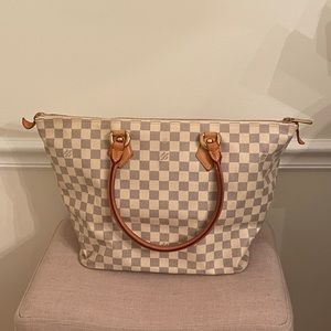 Louis Vuitton Damier Azur Satchel Purse